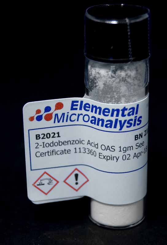 2-Iodobenzoic Acid OAS 1 g  See Certificate 113360 Expiry 25 Apr-26